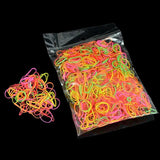 YWHUANSEN Environ 1000 pièces/sac (petit paquet) Nouveaux élastiques à cheveux en TPU pour bébé et enfant Accessoires pour cheveux en caoutchouc pour fille