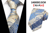 Corbatas de seda tejidas en jacquard con diseño de cachemira a cuadros para hombre, corbatas de 8 cm a rayas para trajes de negocios, bodas y fiestas.