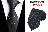 Corbatas de seda tejidas en jacquard con diseño de cachemira a cuadros para hombre, corbatas de 8 cm a rayas para trajes de negocios, bodas y fiestas.