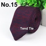 New Style Fashion Men's Colourful Tie Knit Knitted Ties Necktie Normal Slim Classic Woven Cravate Narrow Neckties