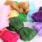 Ruban en organza 20/50 yards, vente en gros, pour décoration de mariage, de Noël, emballage, rubans de soie 3 mm-38 mm, couture, dentelle