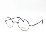 Pure Titanium Vintage 45mm Small Round Eyeglass Frames Full Rim Rx able Glasses
