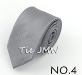 Cravate classique unie pour homme, cravate formelle à rayures, 6 cm, fine, pour mariage, slim, pour marié