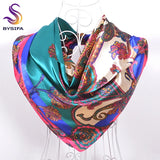 Neue Stil Schlangenhaut Muster Quadrat Schals Wraps Gedruckt Heißer Verkauf Frauen Rosa Blau Seide Schal Schal Unisex Muslimischen Seide Schalldämpfer