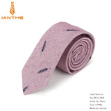 Cravate décontractée en coton pour homme, 6 cm, motif feuilles, imprimé oiseaux, style classique, idéal pour un mariage ou une soirée
