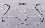 Handoer Men Eyeglasses Frame Pure Titanium Optical Glasses Prescription Spectacles Full Rim Eyewear Metal Frame Glasses Frame