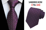 Corbatas de seda tejidas en jacquard con diseño de cachemira a cuadros para hombre, corbatas de 8 cm a rayas para trajes de negocios, bodas y fiestas.