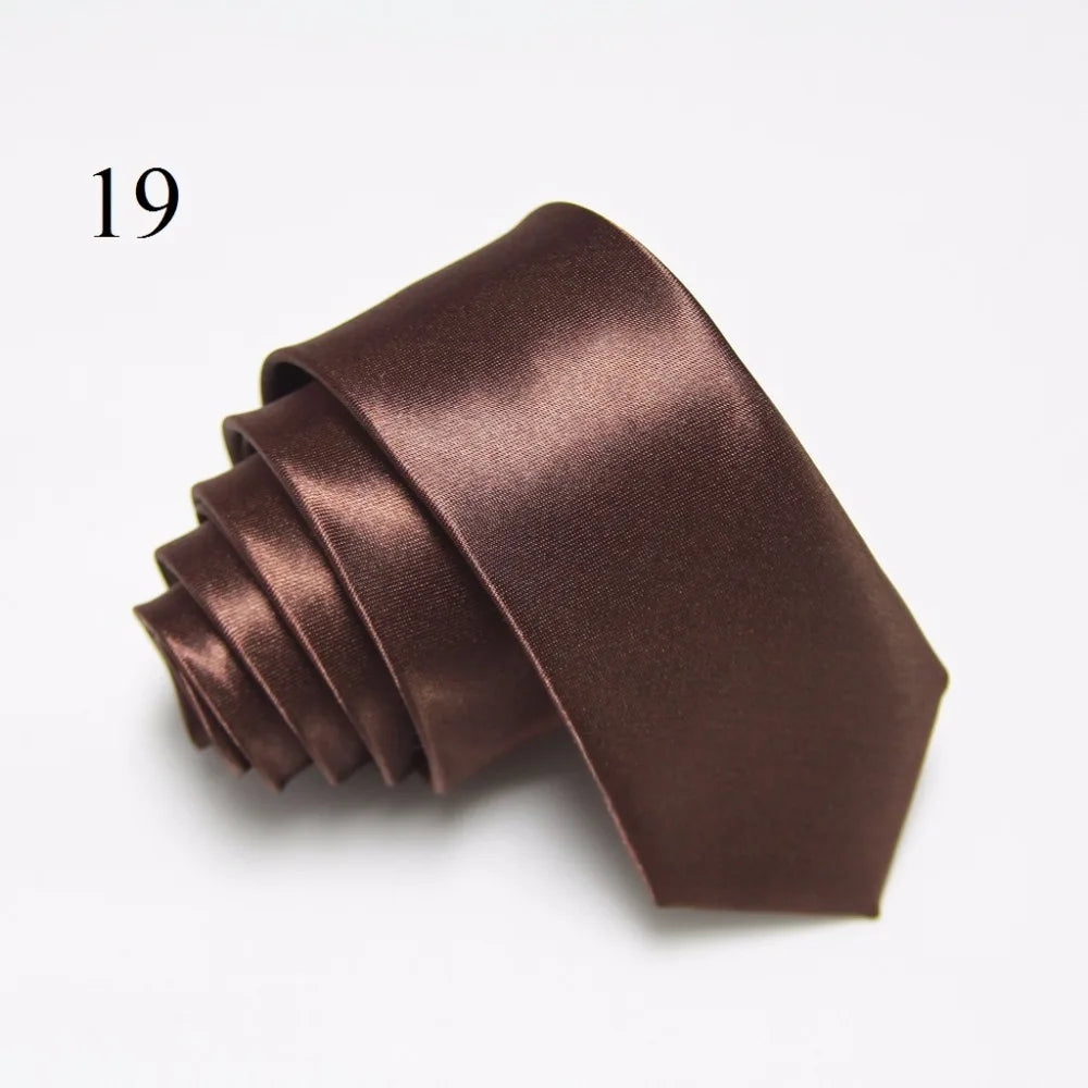 HOOYI Cravate fine tendance pour homme, 5 cm, étroite, cadeau de mariage