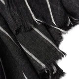 Écharpe de créateur d'hiver pour hommes, écharpe en coton rayée, châle de marque pour femmes et hommes, écharpe en tricot de cachemire, écharpe rayée avec pompons