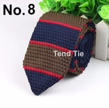 New Style Fashion Men's Colourful Tie Knit Knitted Ties Necktie Normal Slim Classic Woven Cravate Narrow Neckties