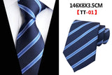 Corbatas de seda tejidas en jacquard con diseño de cachemira a cuadros para hombre, corbatas de 8 cm a rayas para trajes de negocios, bodas y fiestas.