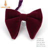 Men's Big Bow Ties For Women Men Micro Suede Bowtie Candy Solid Corduroy Butterfly Soft Lithe Gravata Wedding Party Tie Bowknot