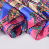 Neue Stil Schlangenhaut Muster Quadrat Schals Wraps Gedruckt Heißer Verkauf Frauen Rosa Blau Seide Schal Schal Unisex Muslimischen Seide Schalldämpfer