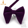 Men's Big Bow Ties For Women Men Micro Suede Bowtie Candy Solid Corduroy Butterfly Soft Lithe Gravata Wedding Party Tie Bowknot