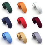 Cravate JEMYGINS pour homme, fine et unie, 6 cm, de haute qualité, tendance, verte et noire, style libre, pour fête et mariage