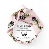 Korean Style Summer Lovely Hairband Women Hair Accessories Turban Twist Cross Headwrap Girl Floral Elastic Knotted Headwear