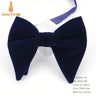 Men's Big Bow Ties For Women Men Micro Suede Bowtie Candy Solid Corduroy Butterfly Soft Lithe Gravata Wedding Party Tie Bowknot