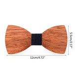Bow Tie Men High Quality Wooden Bow Ties Classic Business Butterfly Solid Wood Color