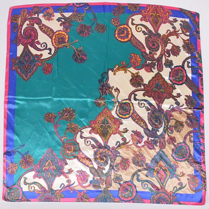 Neue Stil Schlangenhaut Muster Quadrat Schals Wraps Gedruckt Heißer Verkauf Frauen Rosa Blau Seide Schal Schal Unisex Muslimischen Seide Schalldämpfer