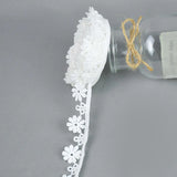 5Yards/lot White Cotton Embroidered Lace Trim Ribbons Fabric DIY Sewing Handmade Craft Materials Garment Clothes Accessories