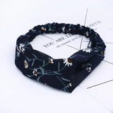 2020 Fashion Bohemian Headband Print Hairbands For Women Girls Vintage Cross Knot Turban Bandanas Headwear Hair Accessories