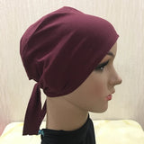 Hijab musulman en coton à couverture complète, couvre-chef islamique, chapeau sous-foulard, bonnet en os, foulards turcs, couvre-chef musulman