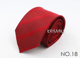 Nouvelle cravate classique à rayures et pois pour homme, jacquard, 7 cm, en polyester, étroite, slim, pour mariage, marié, affaires, costume, chemise, cadeau