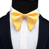 GUSLESON Ensemble de boutons de manchette et pochette pour homme, motif cachemire, bleu, rouge et jaune, avec boîte cadeau, cravate de mariage en soie pour homme