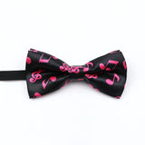 Nœud papillon en forme de note de musique, guitare, piano, pour adultes et enfants, accessoire fantaisie fait à la main pour fête de mariage, cadeau pour hommes