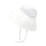 Big Brim Baby Sun Hat Summer Spring Kids Bucket Hat for Girls Boys Cotton Linen Children Cap Beach Travel Kids Hats Caps 2M-4Y