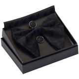GUSLESON Ensemble de boutons de manchette et pochette pour homme, motif cachemire, bleu, rouge et jaune, avec boîte cadeau, cravate de mariage en soie pour homme