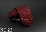 Cravate tissée jacquard pour homme, classique, à carreaux, rayée, en polyester, tendance, pour mariage, affaires, fête, costume, robe, cadeau