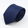 Nouvelle cravate classique à rayures et pois pour homme, jacquard, 7 cm, en polyester, étroite, slim, pour mariage, marié, affaires, costume, chemise, cadeau