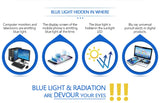 Men's Blue Light Blocking Glasses for Computer Eyeglasses Blaulicht Gaming Protection Blue Ray Goggles Anti Radiation Antiglare