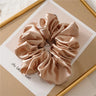 Hot Girls Super Wide Smooth Colorful Hair tie Hair Elastics Bands for Hair Large Satin Scrunchie Hair Accessories 2021 for Women