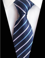 Corbatas de seda tejidas en jacquard con diseño de cachemira a cuadros para hombre, corbatas de 8 cm a rayas para trajes de negocios, bodas y fiestas.