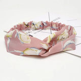 2020 Fashion Bohemian Headband Print Hairbands For Women Girls Vintage Cross Knot Turban Bandanas Headwear Hair Accessories