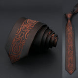 Skinny 6cm Ties For Men Wedding Dress Necktie Black Red Floral Paisley Patchwork Tie Business Slim Shirt Accessory Gift Cravate