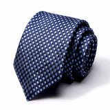 Cravate classique en soie pour homme, 48 couleurs, 7,5 cm, de luxe, à rayures, fine, pour costume, mariage, fête