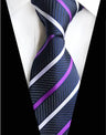 Corbatas de seda tejidas en jacquard con diseño de cachemira a cuadros para hombre, corbatas de 8 cm a rayas para trajes de negocios, bodas y fiestas.