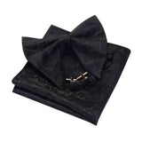 GUSLESON Ensemble de boutons de manchette et pochette pour homme, motif cachemire, bleu, rouge et jaune, avec boîte cadeau, cravate de mariage en soie pour homme