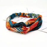 2020 Fashion Bohemian Headband Print Hairbands For Women Girls Vintage Cross Knot Turban Bandanas Headwear Hair Accessories