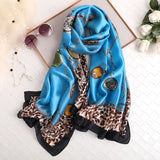 180*90cm Luxury Brand Women Summer Silk Scarves Shawl Lady Wrap Soft Female Europe Designer Beach Bandanna foulard muffler pareo