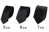 Cravates noires pour hommes et femmes, costumes décontractés, cravates unies, cravates fines pour hommes, pour affaires, mariage, cravates fines pour hommes