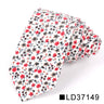 Nouvelle cravate florale pour hommes et femmes, cravate fine en coton pour mariage, cravates décontractées pour hommes, costumes classiques, cravates à imprimé floral