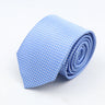Nouvelle cravate classique à rayures et pois pour homme, jacquard, 7 cm, en polyester, étroite, slim, pour mariage, marié, affaires, costume, chemise, cadeau