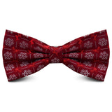Christmas Bow tie for Men Women Snowmen Christmas Tree Bow knot Pre-tied Adult Silk Jacquard Bowtie Double Fold Cravats Party