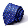 Cravate classique en soie pour homme, 48 couleurs, 7,5 cm, de luxe, à rayures, fine, pour costume, mariage, fête