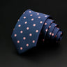 New Men's Tie Classic Stripe 7cm Jacquard Red Blue Green Necktie Daily Wear Cravat Wedding Party Dress Accessories Gift For Man