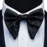 Ricnais Fashion Silk Pasley Floral Big Bowtie Yellow Red Jacquard Bow Tie For Men Business Wedding Party Ties Gigt Accessories